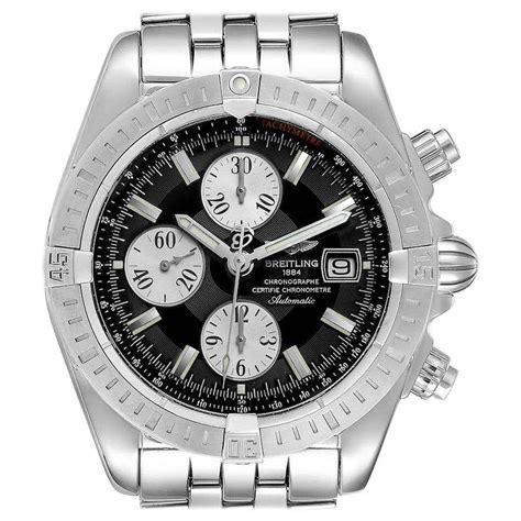 breitling chronomat evolution black dial|Breitling Chronomat evolution price.